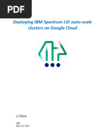 Deploying IBM Spectrum LSF auto-scale clusters on Google Cloud Platform