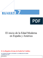 Tema 7. El Inicio de La Edad Moderna en España y América