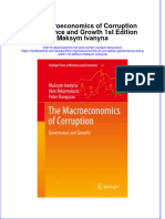 Textbook The Macroeconomics of Corruption Governance and Growth 1St Edition Maksym Ivanyna Ebook All Chapter PDF