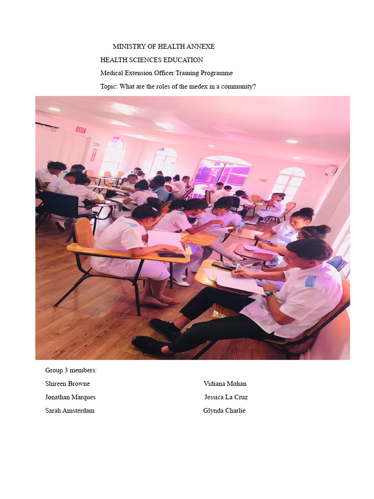 Roles of Medical Extension Officers | PDF | Allergy | Childbirth