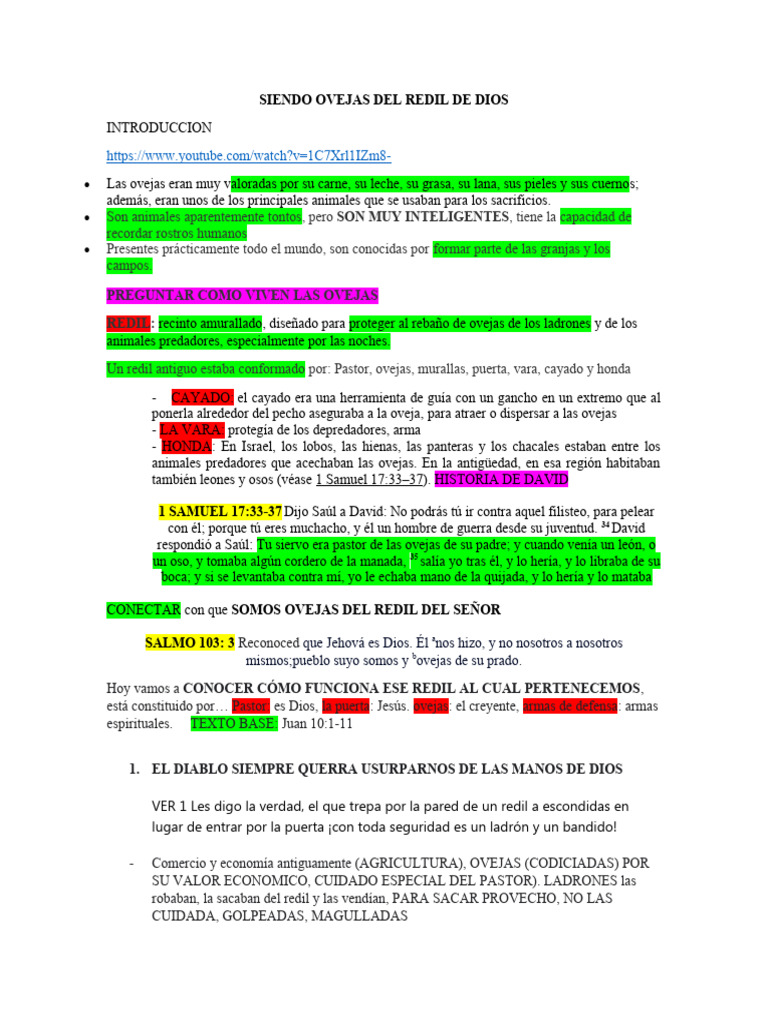 Ovejas en el Redil de Dios | PDF | Oveja | Jesús