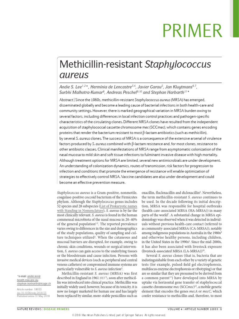 NR DP 201833 | PDF | Methicillin Resistant Staphylococcus Aureus ...