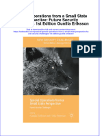 Download textbook Special Operations From A Small State Perspective Future Security Challenges 1St Edition Gunilla Eriksson ebook all chapter pdf 