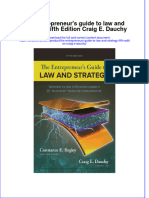 PDF The Entrepreneurs Guide To Law and Strategy Fifth Edition Craig E Dauchy Ebook Full Chapter