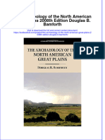 Full Chapter The Archaeology of The North American Great Plains 2008Th Edition Douglas B Bamforth PDF
