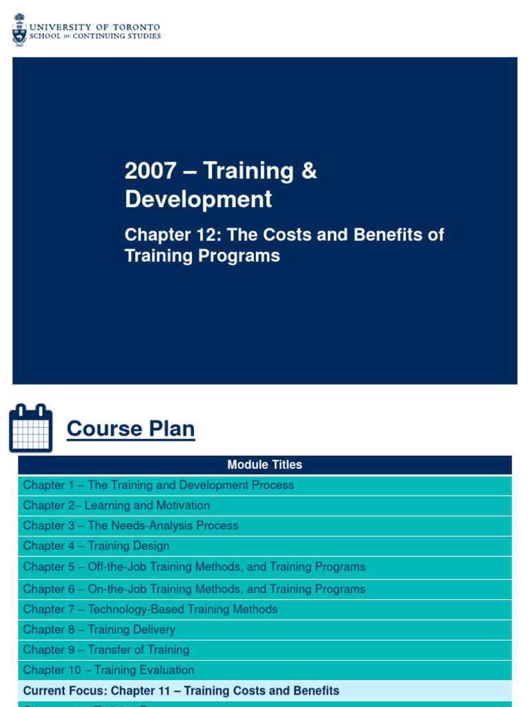 2007 Chapter+11 +online Training+Costs+and+Benefits | PDF | Cost ...
