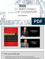 The 21 Irrefutable Laws of Leadership | PDF