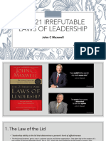 The 21 Irrefutable Laws of Leadership