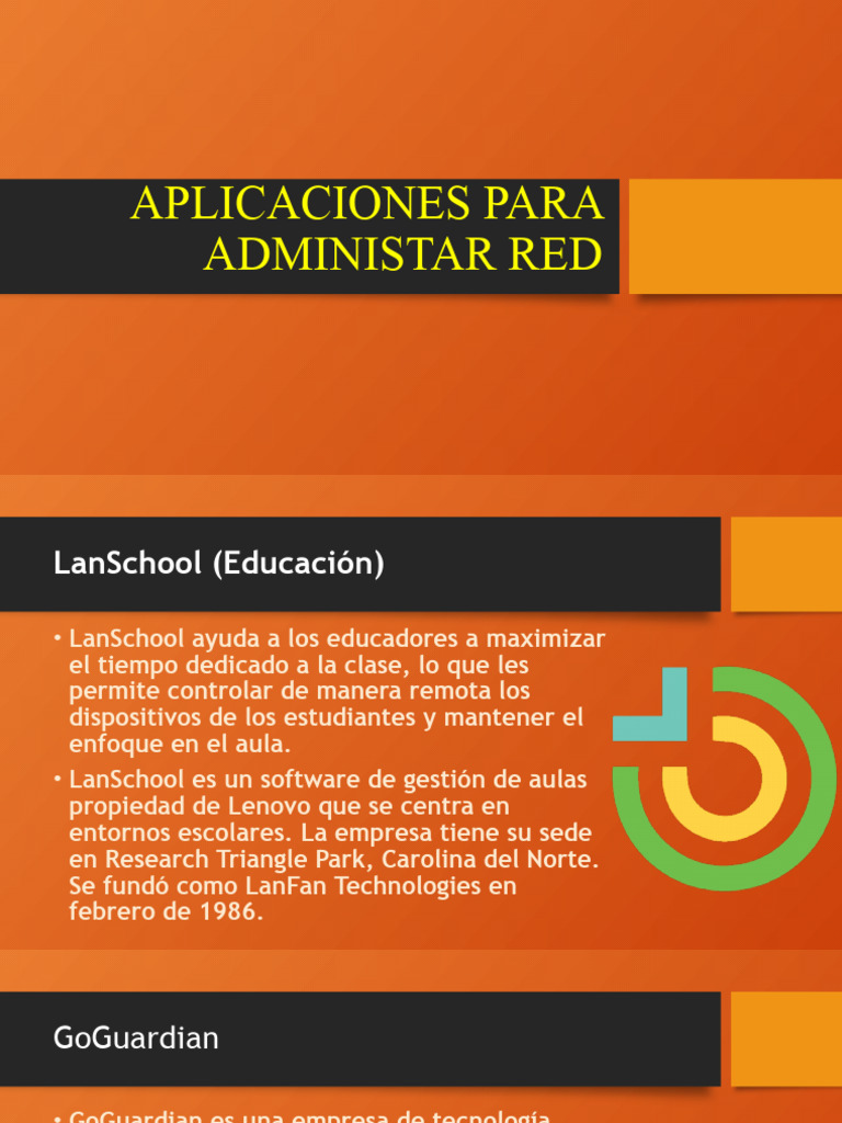 Aplicaciones para administar red pdf software del sistema equipo