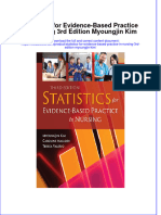Full Chapter Statistics For Evidence Based Practice in Nursing 3Rd Edition Myoungjin Kim PDF