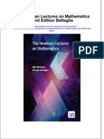 Textbook The Newman Lectures On Mathematics First Edition Battaglia Ebook All Chapter PDF