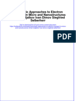 Full Chapter Stochastic Approaches To Electron Transport in Micro and Nanostructures Mihail Nedjalkov Ivan Dimov Siegfried Selberherr PDF