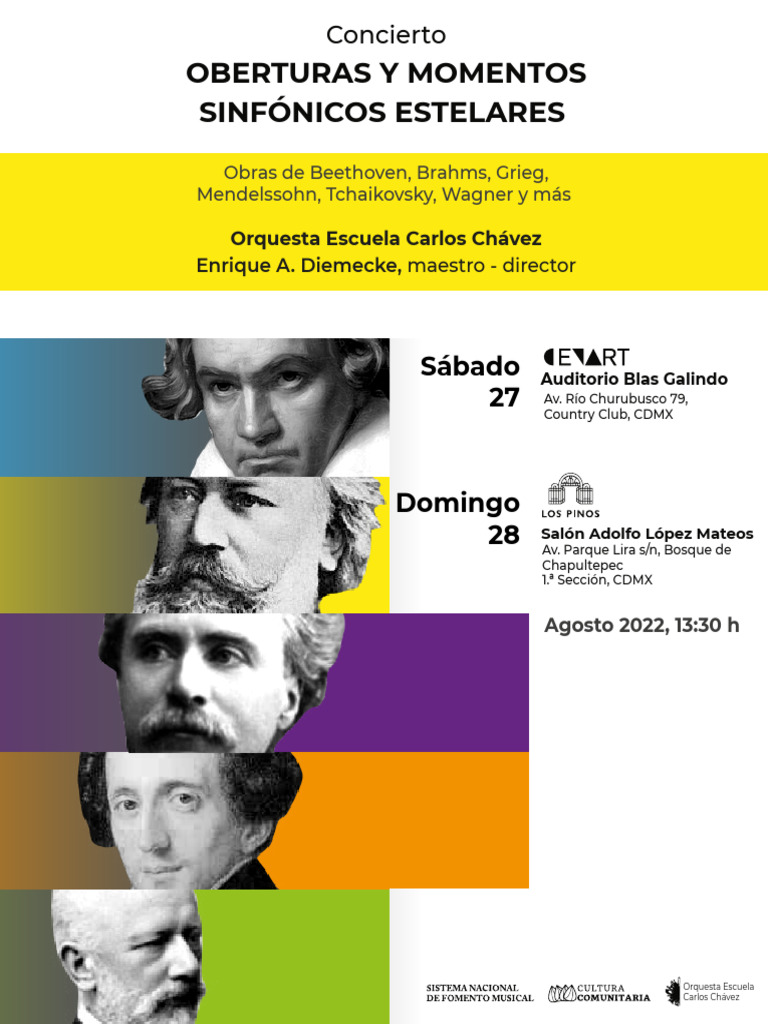 Programa de Mano Ejemplo | PDF | Música clásica