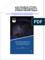 Download textbook The Palgrave Handbook Of Public Administration And Management In Europe 1St Edition Edoardo Ongaro ebook all chapter pdf 