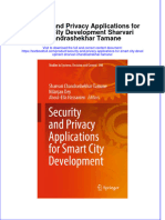 Full Chapter Security and Privacy Applications For Smart City Development Sharvari Chandrashekhar Tamane PDF