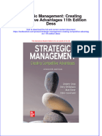 Download full chapter Strategic Management Creating Competitive Advantages 11Th Edition Dess pdf docx