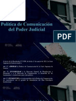 Política de Comunicación del Poder Judicial