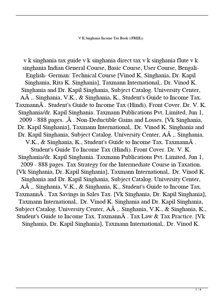 Tax Hons Guide PDF Taxes Payments