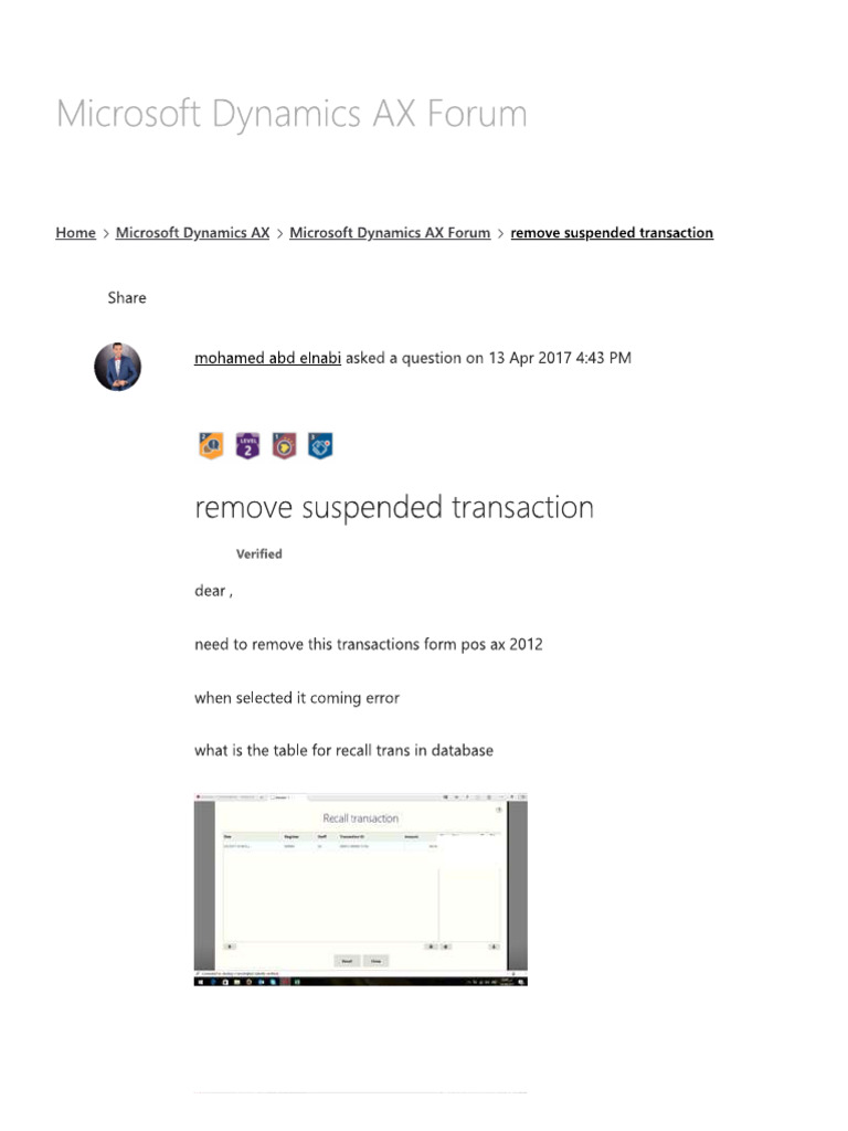 remove suspended transaction PDF