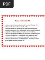 Regras da Oficina de TIC
