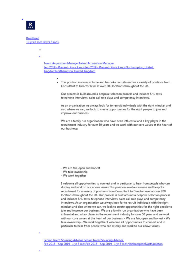 Recruitment Job Spec. Download Free PDF Recruitment Outsourcing