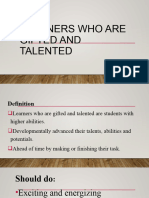 Learners Who Are Gifted and Talented