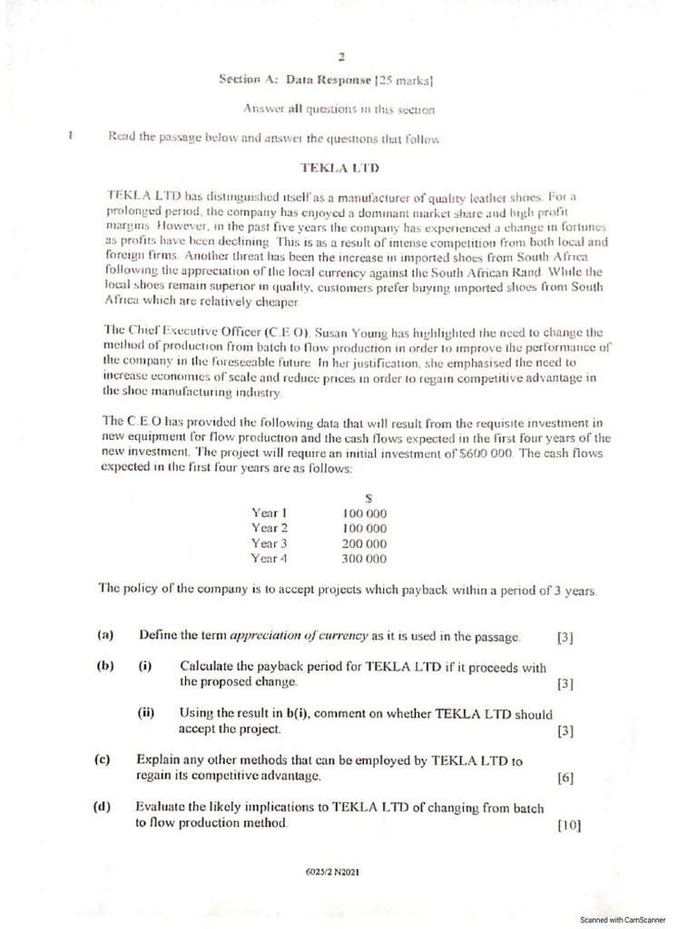 2021 BUSINESS STUDIES EXAM GUIDELINES visual data 8