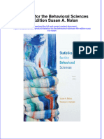 Download pdf Statistics For The Behavioral Sciences 4Th Edition Susan A Nolan ebook full chapter 