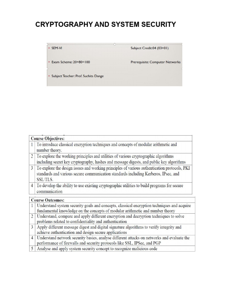 Cryptography Basics: Security Goals & Attacks | PDF | Information ...