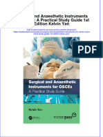 Download full chapter Surgical And Anaesthetic Instruments For Osces A Practical Study Guide 1St Edition Kelvin Yan pdf docx
