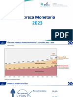 PCM - Pobreza Monetaria 2023 - 7 Diapositivas