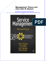 Download full chapter Service Management Theory And Practice John R Bryson pdf docx