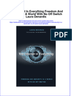 PDF The Internet in Everything Freedom and Security in A World With No Off Switch Laura Denardis Ebook Full Chapter