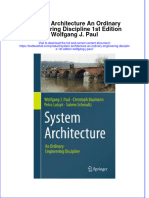 Full Chapter System Architecture An Ordinary Engineering Discipline 1St Edition Wolfgang J Paul PDF