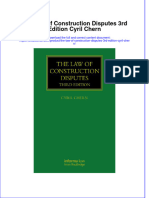 PDF The Law of Construction Disputes 3Rd Edition Cyril Chern Ebook Full Chapter