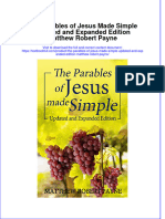 Textbook The Parables of Jesus Made Simple Updated and Expanded Edition Matthew Robert Payne Ebook All Chapter PDF