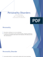 Personality Disorders-Abnormal PSychology