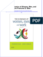 PDF The Economics of Women Men and Work Francine D Blau Ebook Full Chapter