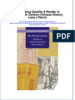 Textbook The Peking Gazette A Reader in Nineteenth Century Chinese History Lane J Harris Ebook All Chapter PDF