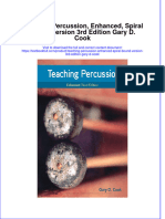 Full Chapter Teaching Percussion Enhanced Spiral Bound Version 3Rd Edition Gary D Cook PDF