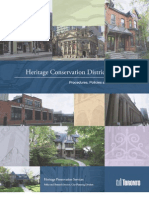 Heritage Conservation Districts in Toronto Draft Policies