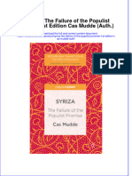 Textbook Syriza The Failure of The Populist Promise 1St Edition Cas Mudde Auth Ebook All Chapter PDF