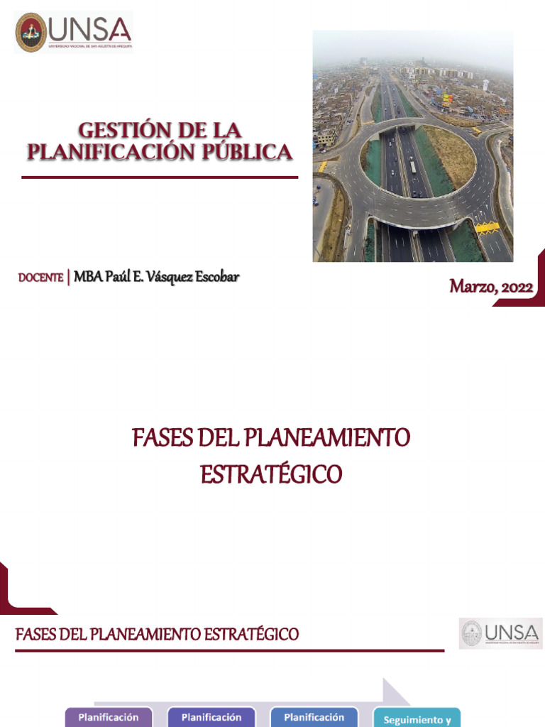 03 Gestión De La Planificación Pública Fases Y Ciclo Del Planeamiento
