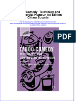 Download textbook Taboo Comedy Television And Controversial Humour 1St Edition Chiara Bucaria ebook all chapter pdf 