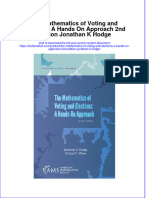 Download pdf The Mathematics Of Voting And Elections A Hands On Approach 2Nd Edition Jonathan K Hodge ebook full chapter 