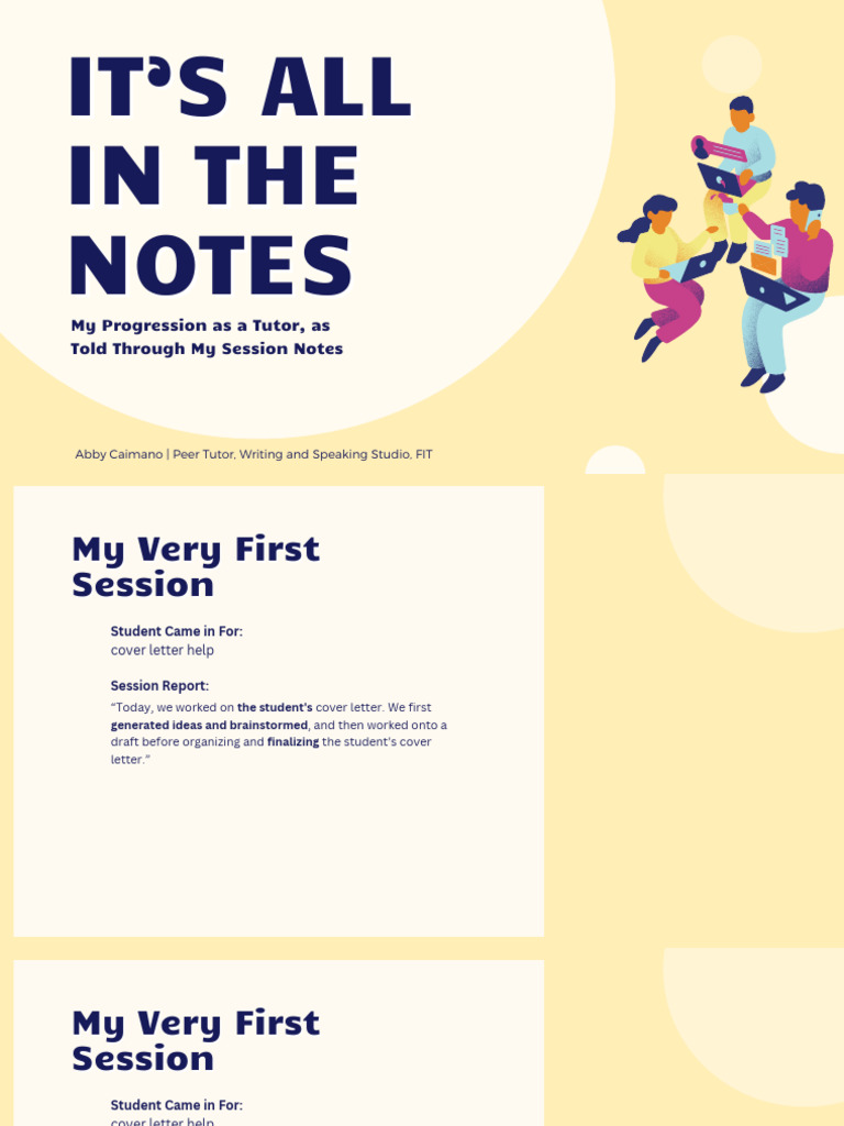 Tutor Progression: Session Insights | PDF | Résumé | Brainstorming