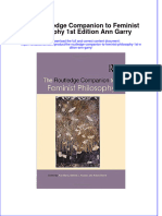 Download textbook The Routledge Companion To Feminist Philosophy 1St Edition Ann Garry ebook all chapter pdf 