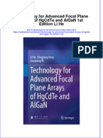 Textbook Technology For Advanced Focal Plane Arrays of Hgcdte and Algan 1St Edition Li He Ebook All Chapter PDF