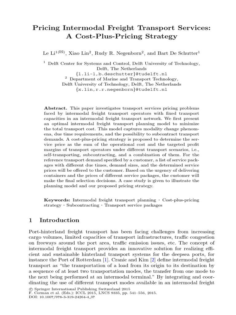 2015 - Le Li | PDF | Transport | Rail Freight Transport