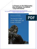 Textbook Tercentenary Essays On The Philosophy and Science of Leibniz 1St Edition Lloyd Strickland Ebook All Chapter PDF